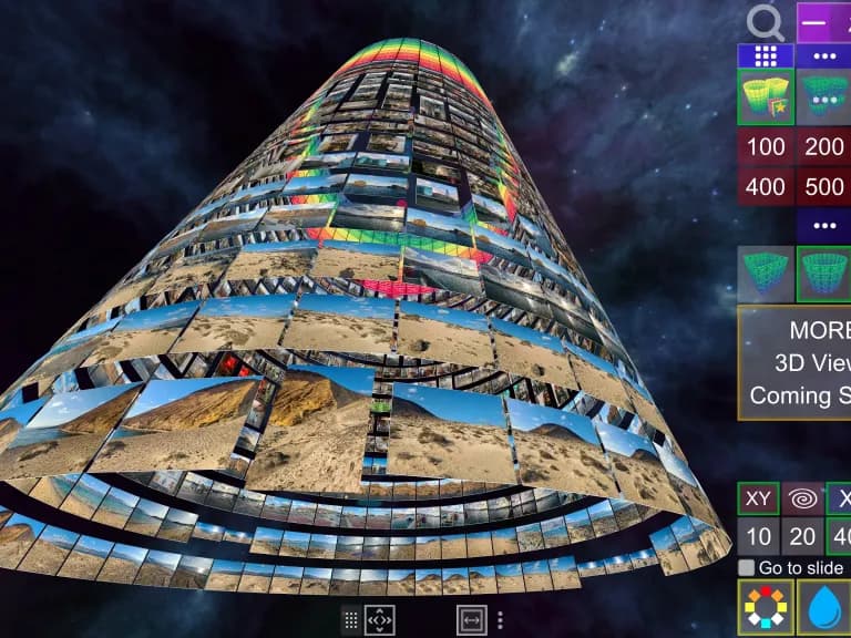 Screenshot of Album3D Cylinder View - Partially Filled