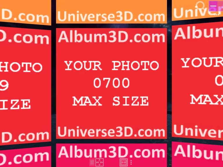 Screenshot of Album3D Empty Slide