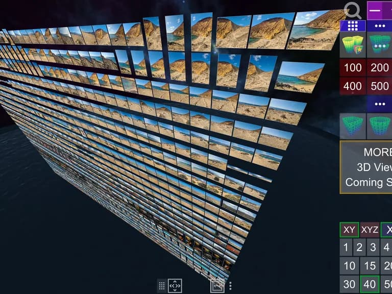 Screenshot of Album3D Grid View