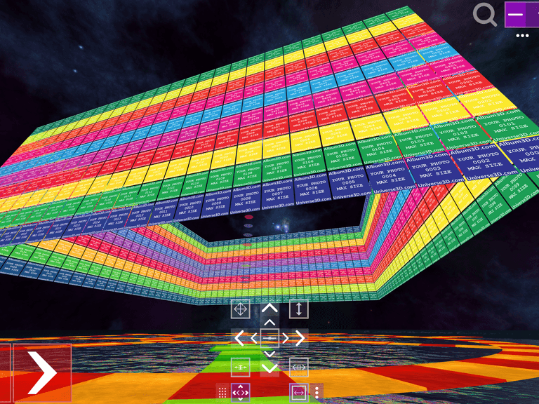 Screenshot of Album3D Square Column View