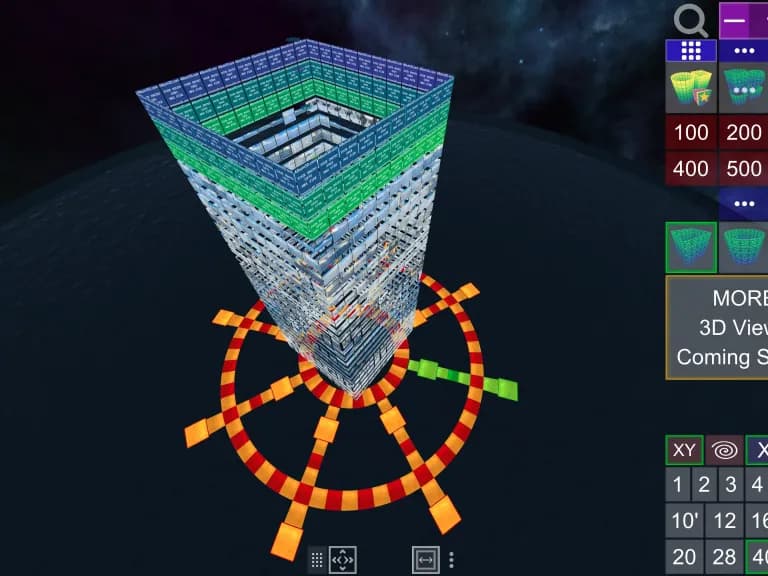 Screenshot of Album3D Square Column View - Outside