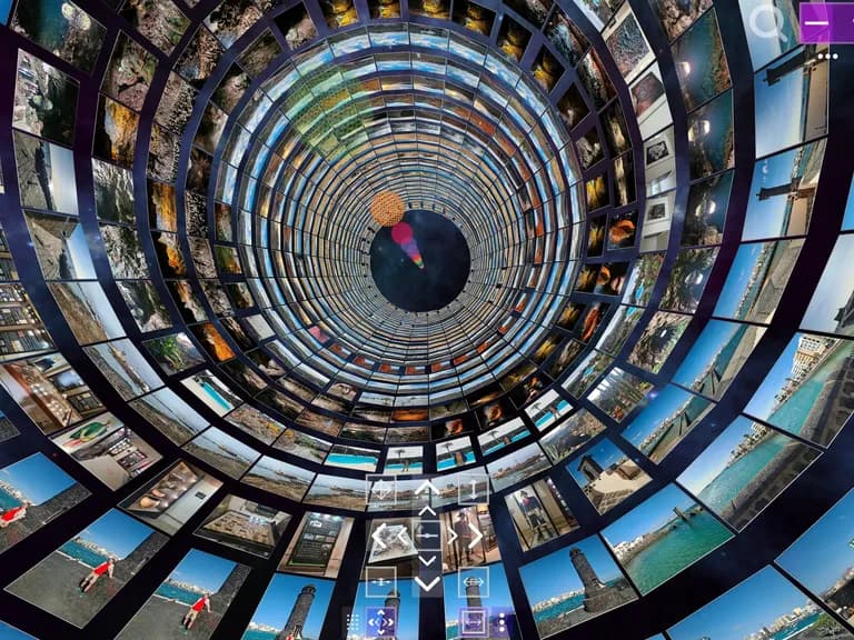 Screenshot of Album3D Cylinder View - Inside